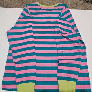 ZESICA Women's Long Sleeve Striped Shirt Crewneck Loose Fit Tunic Top NWT Size S